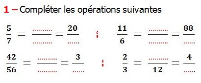 Exercices appliques et exercices corriges de Maths 6ème - les Fractions  Réduire au même dénominateur et Ordonner et simplifier et comparer les fractions . Fractions addition et soustraction , Fractions multiplication et division